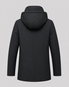 Men's Quilted Insulated Parka with Drawcord Hood