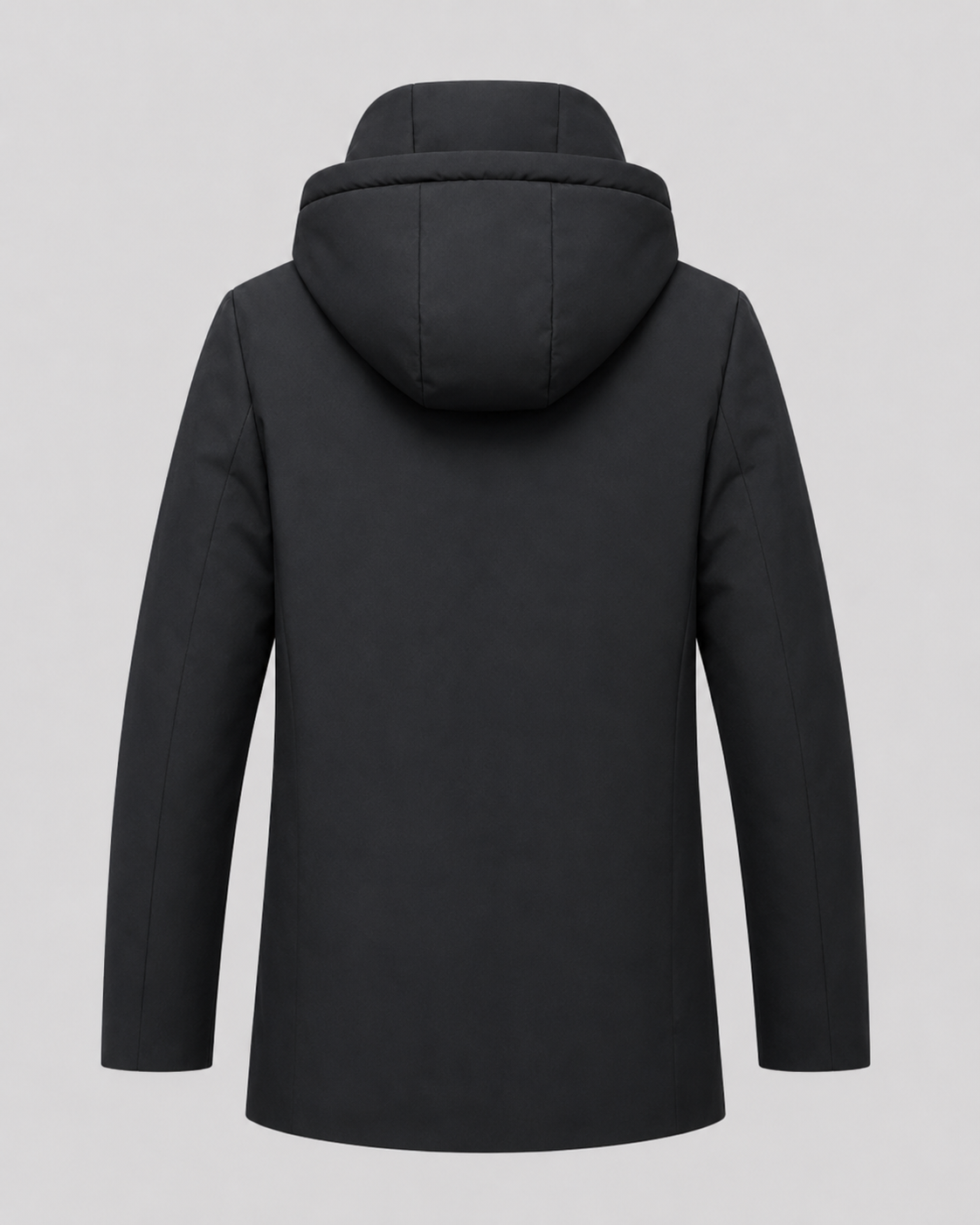 Men's Quilted Insulated Parka with Drawcord Hood