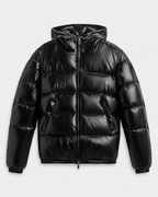 Men's Quilted Puffer Jacket with Hood