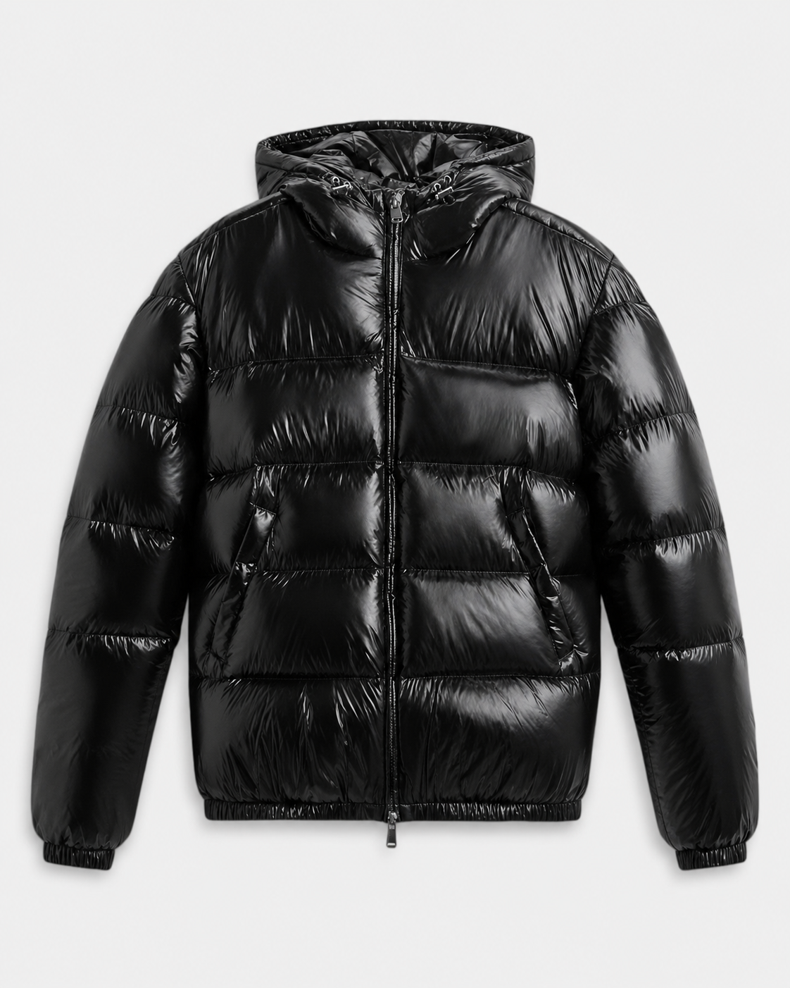 Men's Quilted Puffer Jacket with Hood