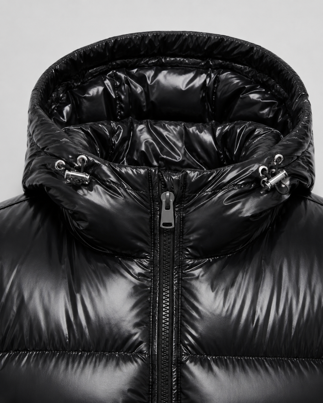 Men's Quilted Puffer Jacket with Hood