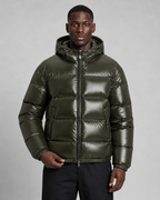 Men's Quilted Puffer Jacket with Hood