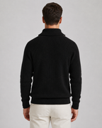 Men's Ribbed Quarter-Zip Sweater