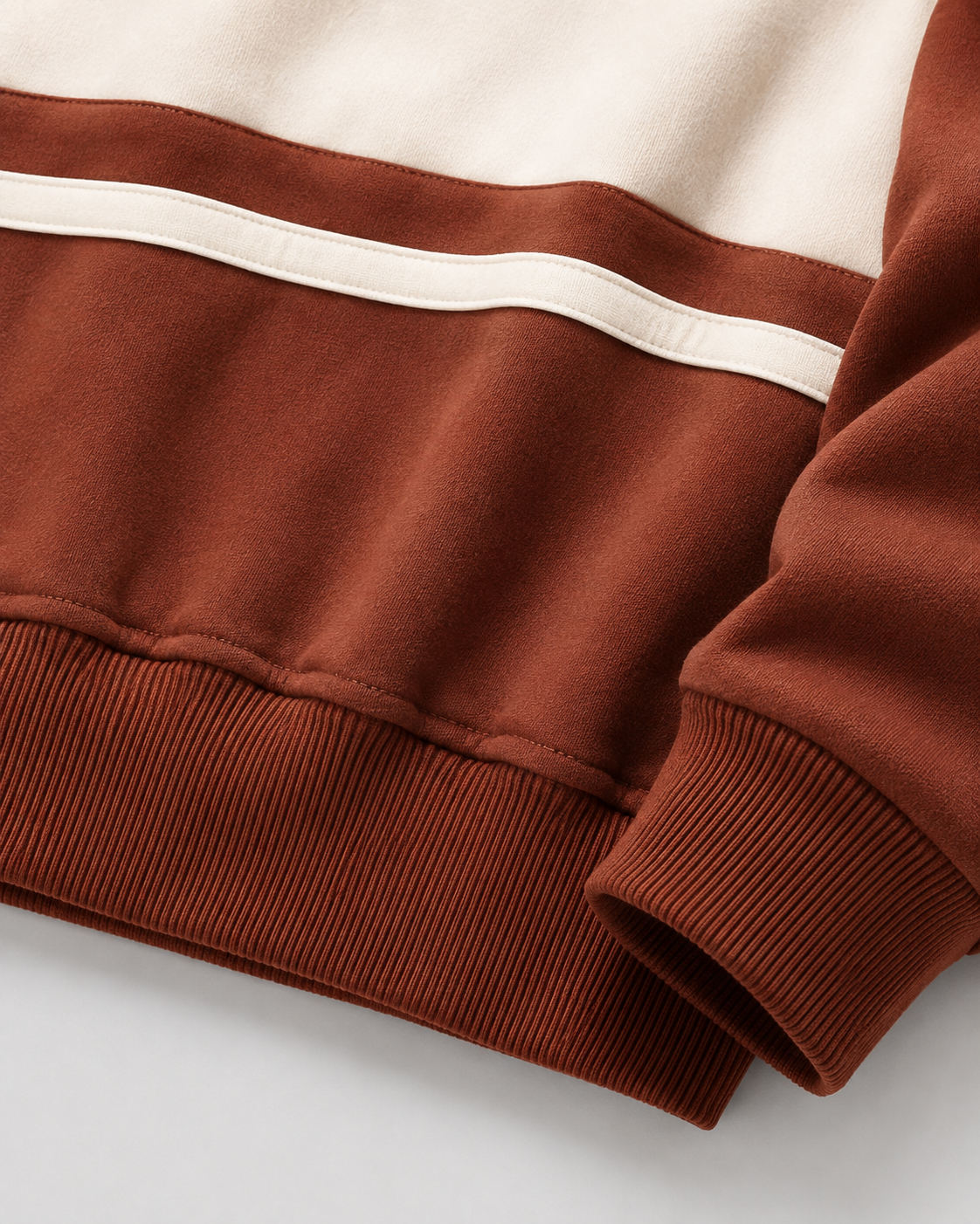 Men's Rugby Polo Sweater - Color Block Long Sleeve Relaxed Fit