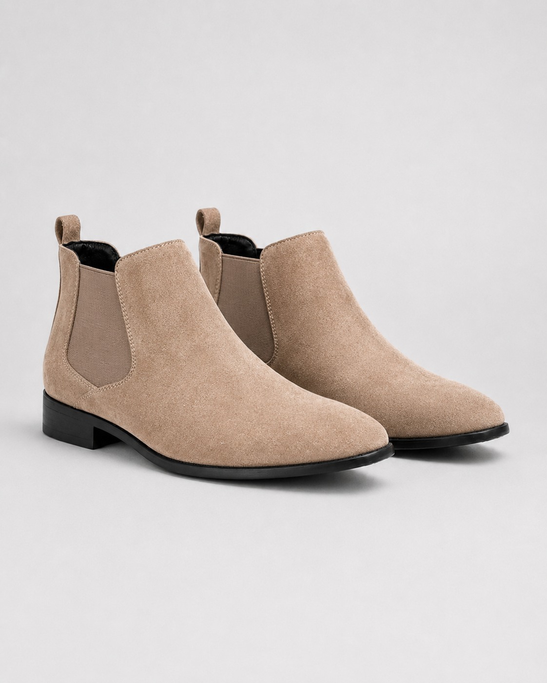 Men\'s Brown Suede Chelsea Boots - Classic Slip-On Style Men main image 2
