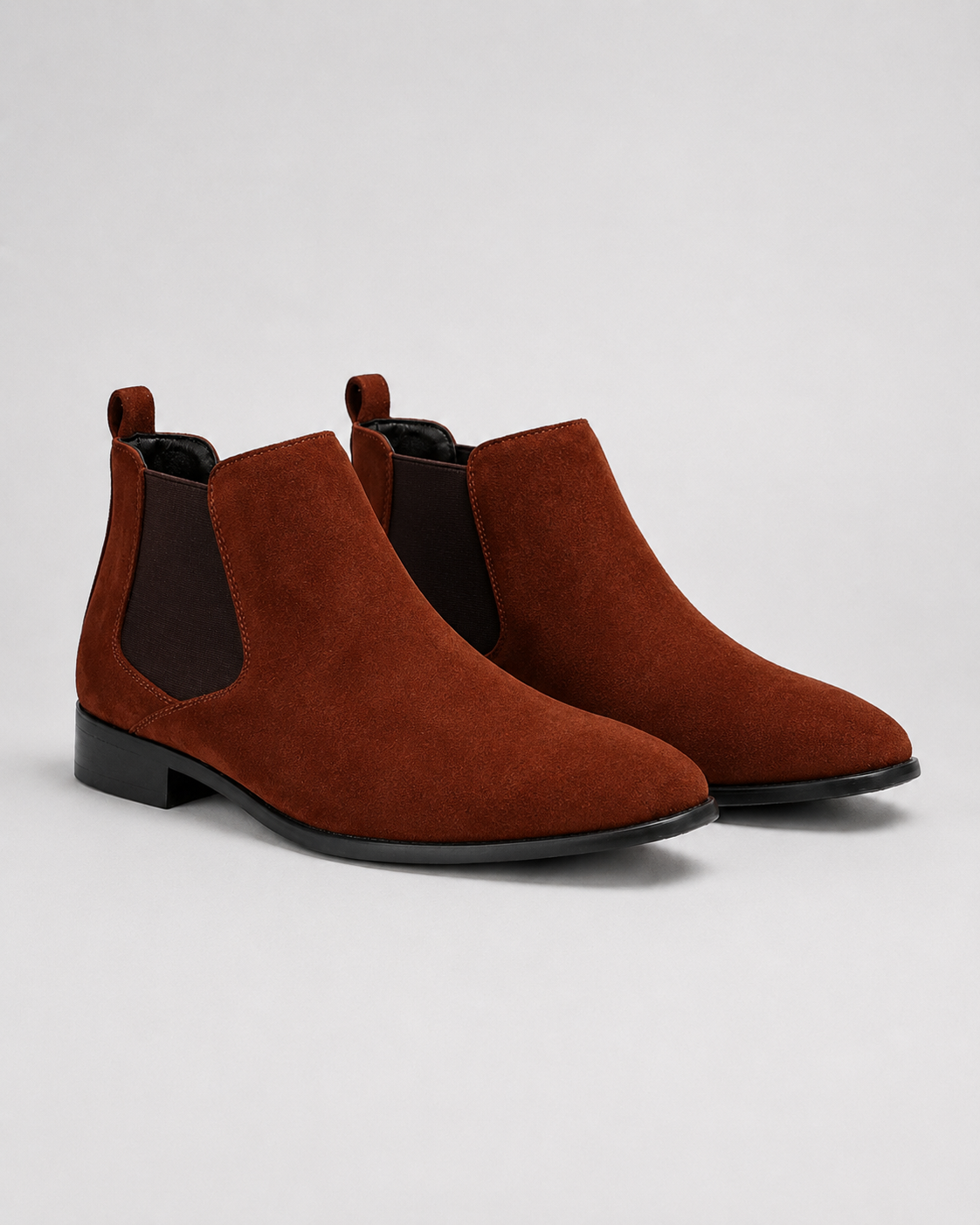Men\'s Brown Suede Chelsea Boots - Classic Slip-On Style Men\ main image 3