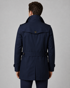 Men's Trench Coat - Button Front Epaulettes