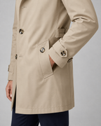 Men's Trench Coat - Button Front Epaulettes