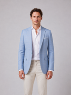 Men's Windowpane Check Tailored Blazer