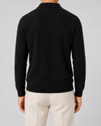 Men's Wool Knit Polo Sweater
