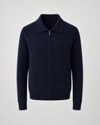 Men's Wool Zip-Up Sweater