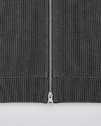 Men's Zip Sweater - Ribbed Knit Stand Collar