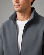 Tracksuit Set - Textured Zip-Up Jacket & Joggers