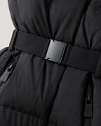 Women's Hooded Belted Puffer Jacket