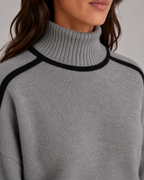 Women's Turtleneck Sweater Oversized Soft Knit Classic