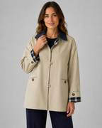 Women's Barn Jacket - Contrast Collar Relaxed Fit