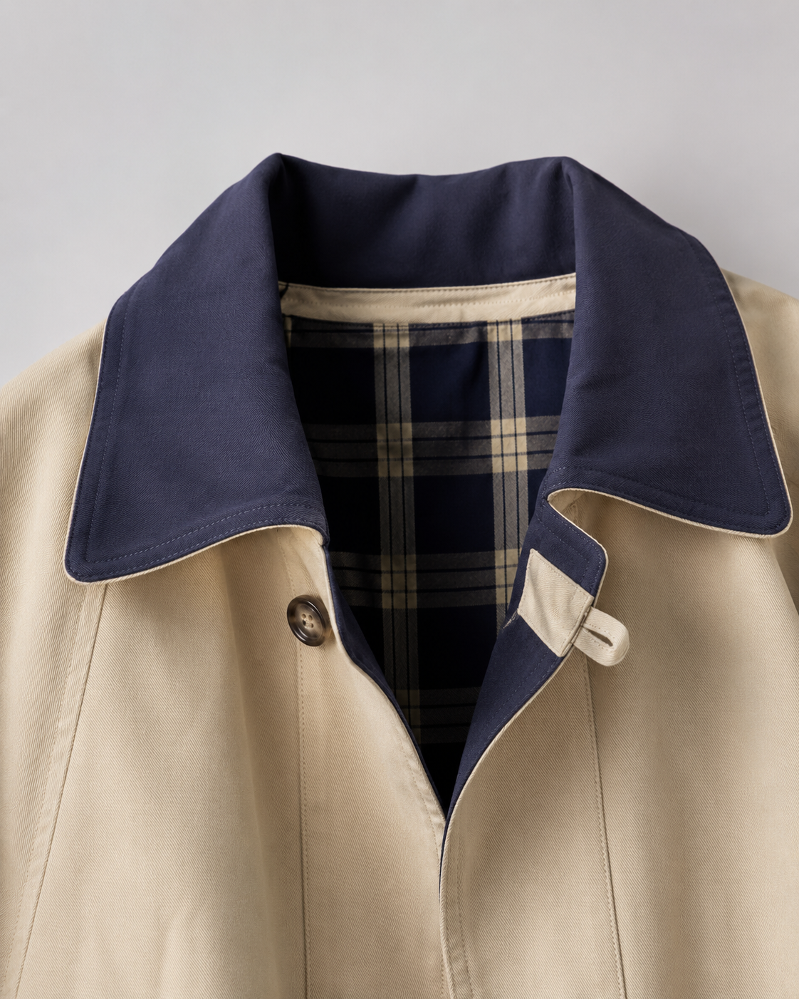 Women's Barn Jacket - Contrast Collar Relaxed Fit