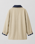 Women's Barn Jacket - Contrast Collar Relaxed Fit