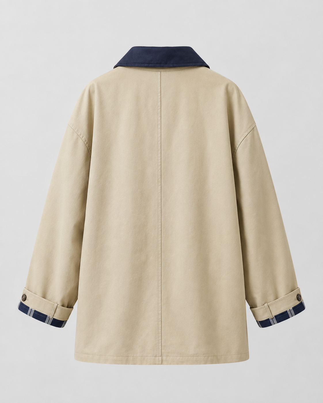 Women's Barn Jacket - Contrast Collar Relaxed Fit
