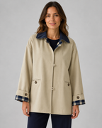Women's Barn Jacket - Contrast Collar Relaxed Fit