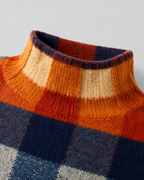 Women’s Check Knit Turtleneck Sweater