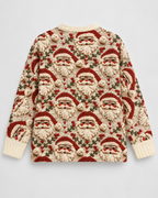 Women's Christmas Cardigan - Santa Button Front Knit