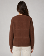 Women's Chunky Knit Crewneck Sweater - Relaxed Fit