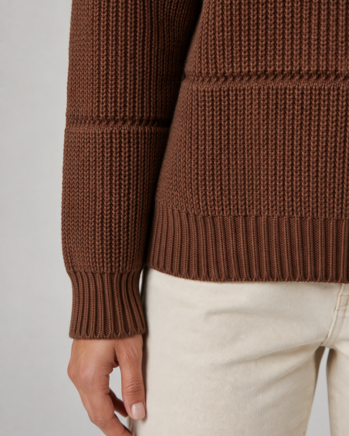 Women's Chunky Knit Crewneck Sweater - Relaxed Fit