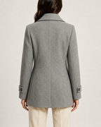 Women's Double-Breasted Short Tailored Winter Coat