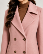 Women's Double-Breasted Short Tailored Winter Coat