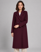Women's Double-Breasted Tailored Long Winter Coat