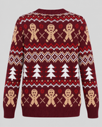Women's Fair Isle Christmas Sweater - Gingerbread Crew Neck