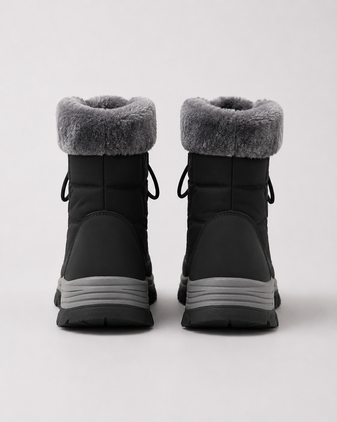 Women's Fur-Lined Lace-Up Snow Boots