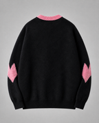 Women's Graphic Knit Sweater - Heart Streetwear