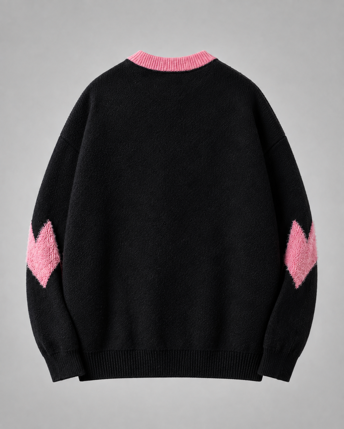 Women's Graphic Knit Sweater - Heart Streetwear