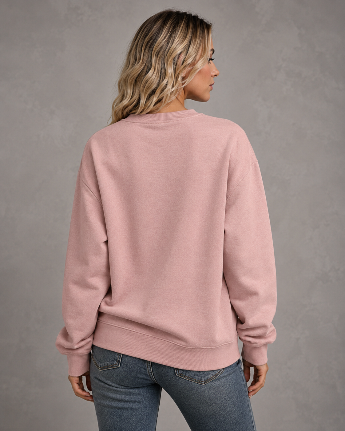 Women's Heart Leopard Sweatshirt - Drop Shoulder