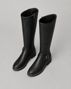 Women's Knee-High Buckle Boots