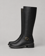 Women's Knee-High Buckle Boots