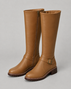 Women's Knee-High Buckle Boots