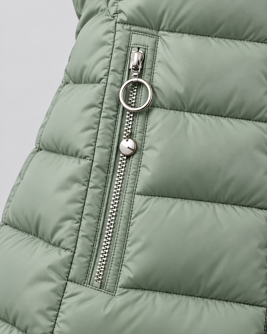 Women's Longline Quilted Coat - Faux Fur Hood