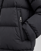 Women's Oversized Hooded Puffer Jacket - Zip-Front