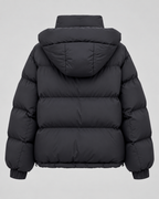 Women's Oversized Hooded Puffer Jacket - Zip-Front