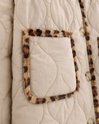 Women's Reversible Leopard Print Quilted Jacket