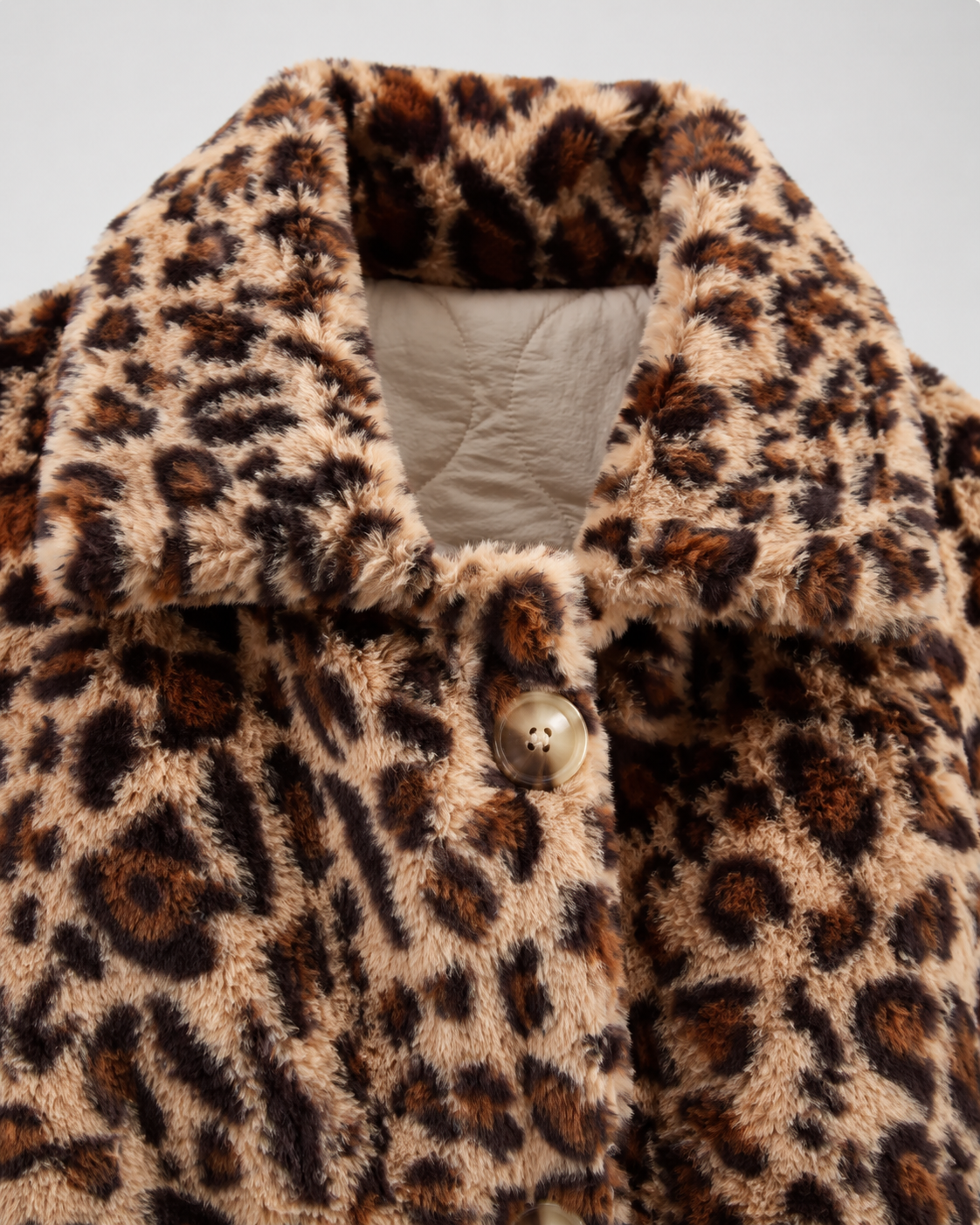 Women's Reversible Leopard Print Quilted Jacket