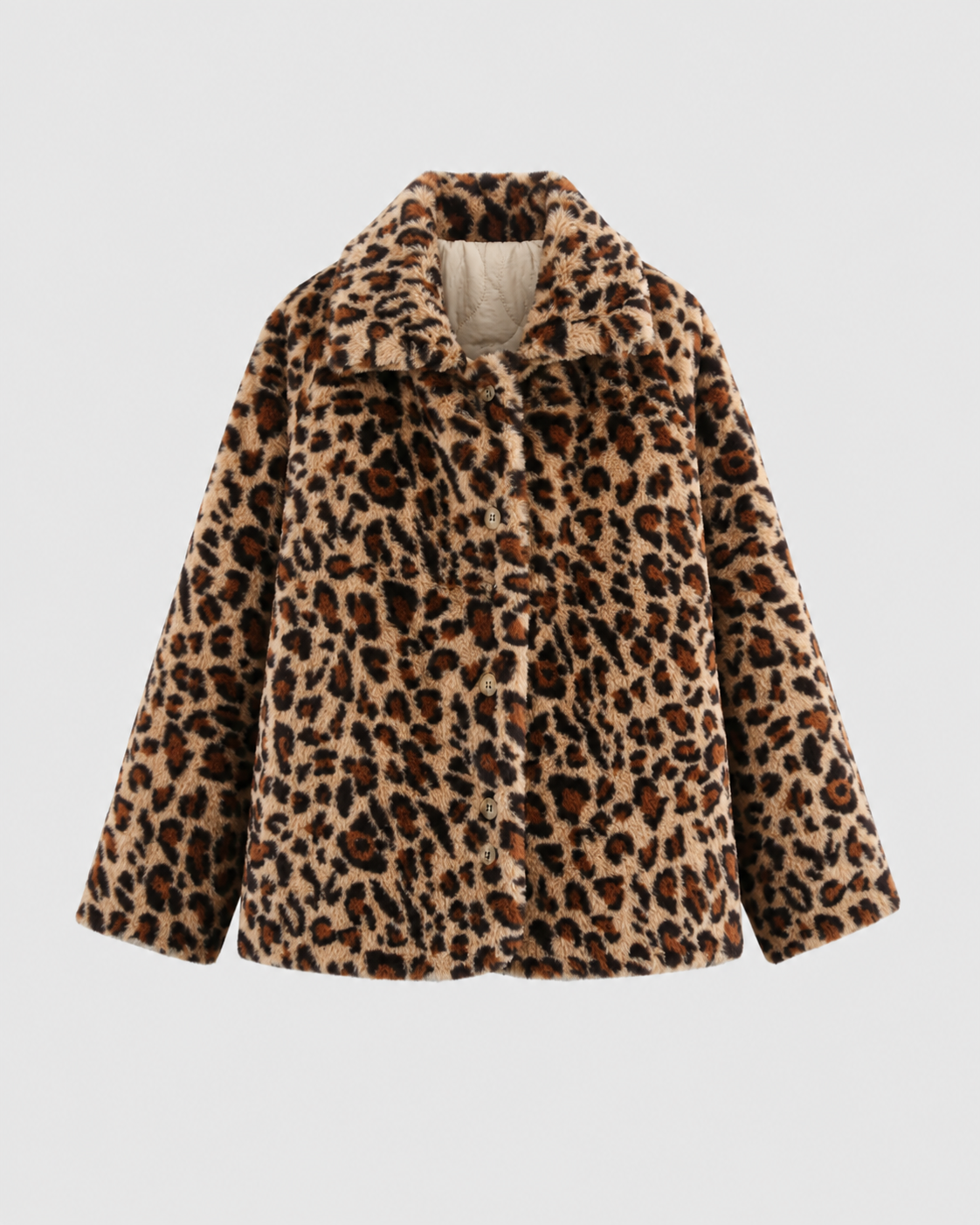 Women's Reversible Leopard Print Quilted Jacket