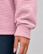 Women's Ribbed Quarter-Zip Pullover