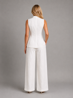 Women's Sleeveless Top & Wide Leg Pants Two Piece Set