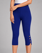Women's High-Waist Stretch Capri Leggings