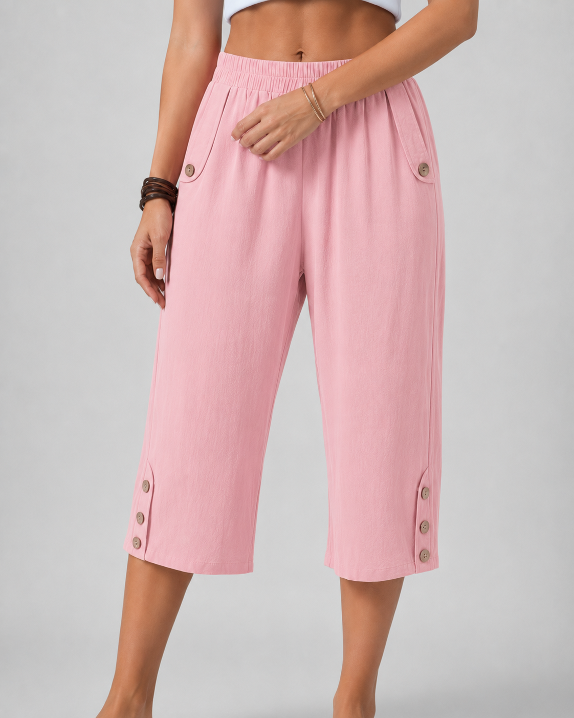 Women's Wide Leg Capri Pants