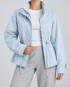 Women's Zip-Front Jacket - Drawstring Waist
